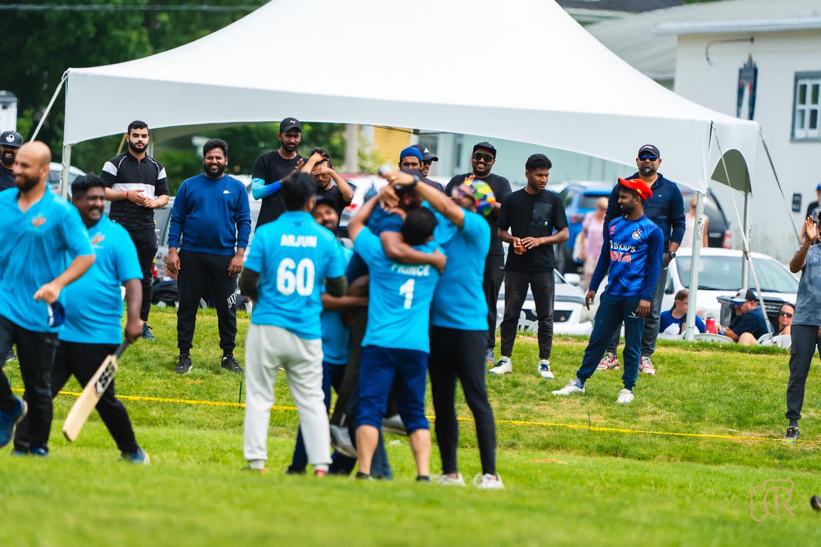 Cricket action photography in Nova Scotia