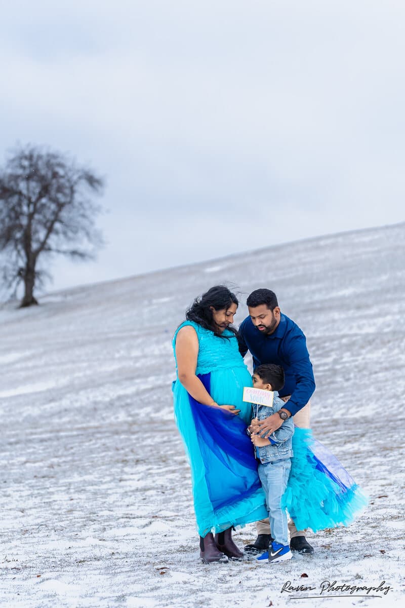 Winter family portrait session in Nova Scotia