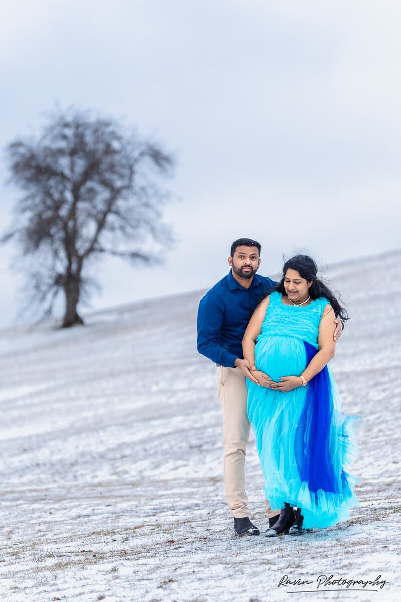 Editorial maternity portrait in Nova Scotia